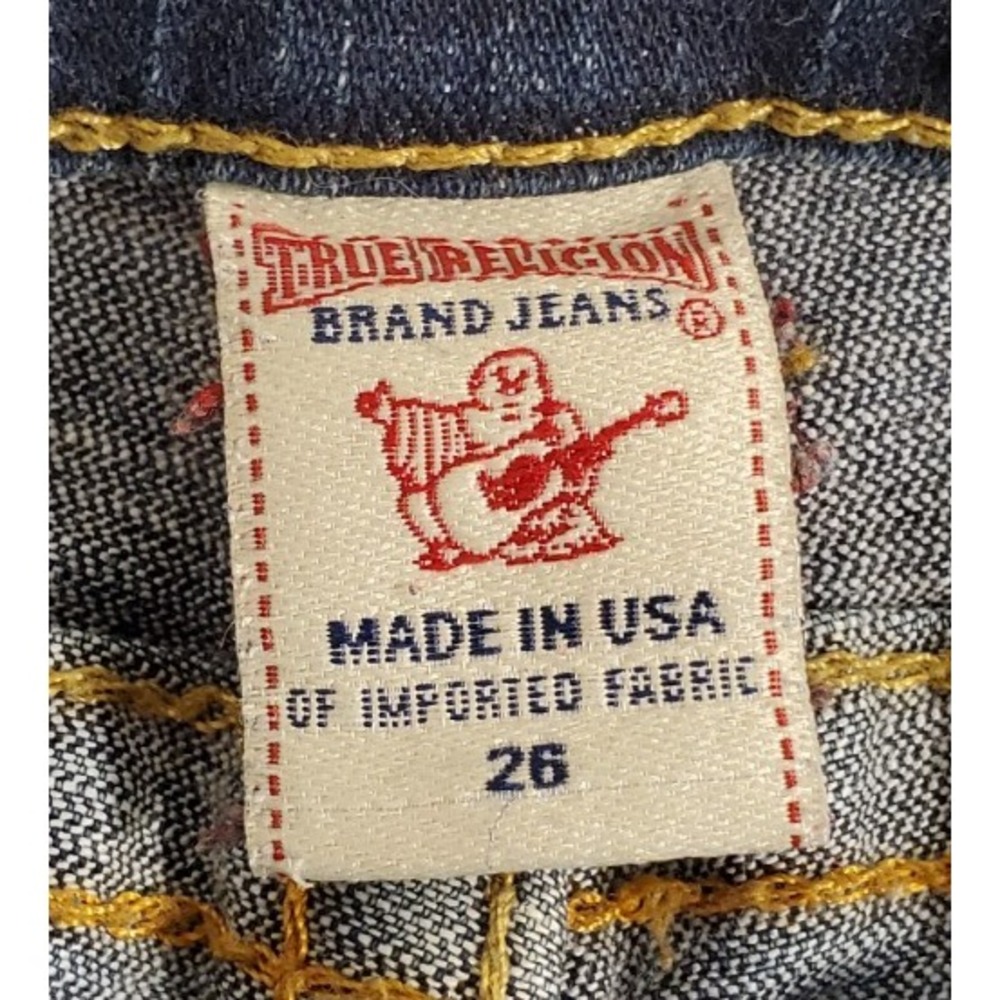 True Religion Straight Leg Denim Blue Jeans Size 26 Inseam 30/31 Lot of 2 - Picture 8 of 8